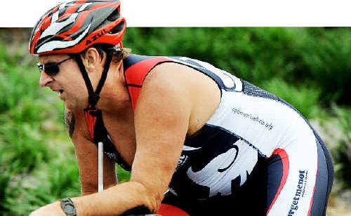 Gary Pearce takes part in the Hervey Bay Triathlon Club meet on the weekend. Gary Pearce takes part in the Hervey Bay Triathlon Club meet on the weekend.